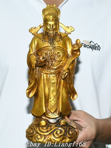 Alte dynastie bronze gilt - 11'',