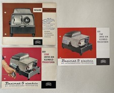 Braun, Paximat S electric  - drei verschiedene Faltprospekte von je 8 Seiten