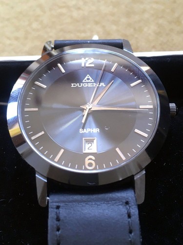 Herrenarmbanduhr dugena saphir - dugena,
