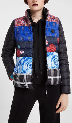 Desigual steppjacke mehrfarbig - steppjacke,