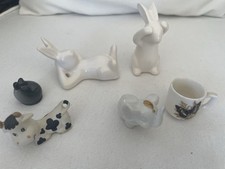 Figur Porzellan Keramik Maus Hase Kuh Elefant Tasse