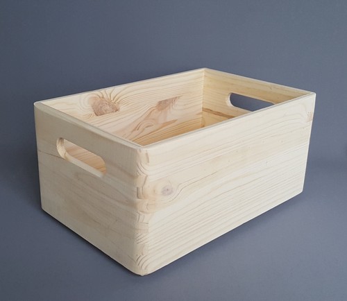 Holzkiste decoupage - 1x,