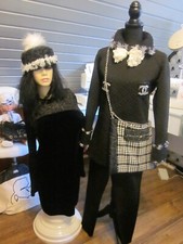 Kostüm Damen Mode Coco Chanel Gr. 38-40 Karneval  Mottoparty  Mode Theater