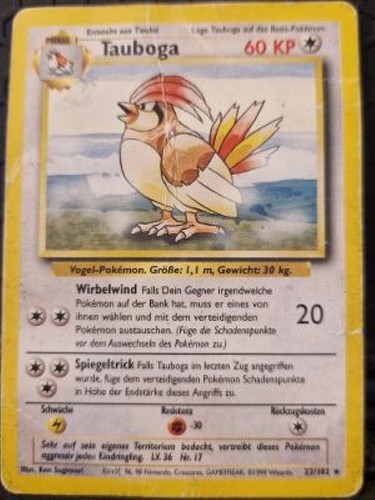 Pokemon karte tauboga - karte,