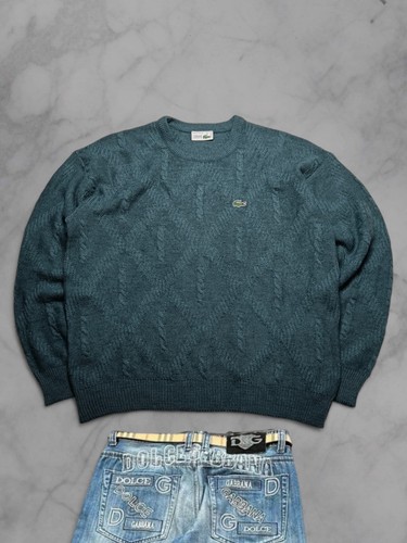 90s lacoste strickpullover - lacoste,