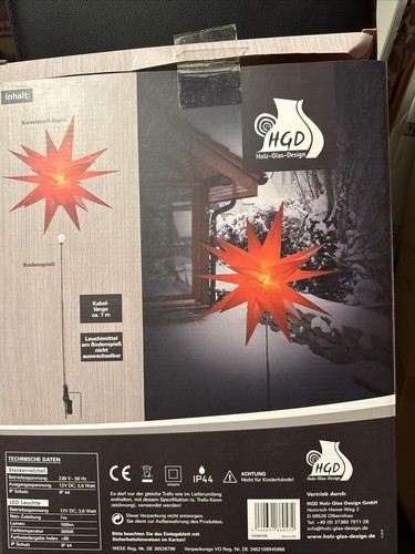 Led adventsstern mit - led,