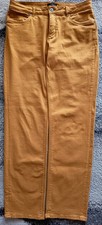 Damenjeans stretch ockerfarbe - damenjeans,