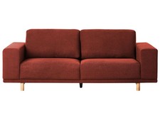 3-Sitzer Sofa Stoffbezug rot
