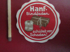 : Siegelmarke :   Hanf - Bindfaden schützt vor Schaden