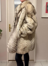 Polarfuchs pelzmantel echtpelz - polarfuchs,