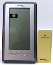 Funk-Wetterstation technoLine WS9040 + Außensensor Mondphasen Wettervorhersage