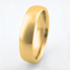 Gelbgold Ring 750 rundoval