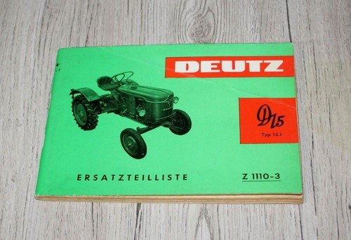 Original deutz ersatzteilliste - original,