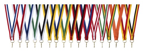 Medaillenbänder schmal 10 - 10,