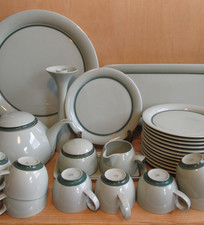 Fürstenberg Seladon grün Teekanne Schüssel Kuchenplatte Suppentasse  Auswahl