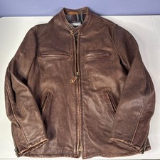 Schott NYC Brown Leather Moto