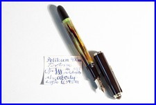 1950s PELIKAN 400NN Füller in Schildpatt Braun & Gold mit OF 14c 585 Gold Feder