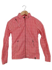 G-STAR RAW Damen Jeansjacke Gr. 34/XS Rot Kariert Streetwear Vintage Casual