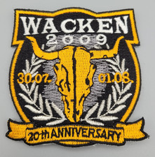 Wacken Aufnäher Patch 2009 - Für Sammler - RAR! - 20th Anniversary