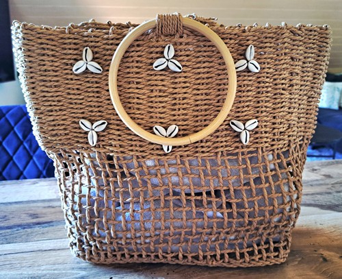 Basttasche korbtasche braun - basttasche,