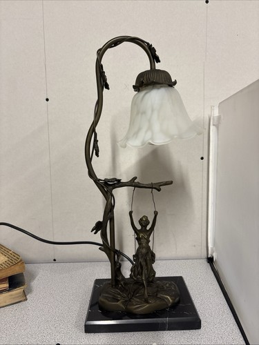 Jugendstil lampe dame - jugendstil,