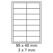 3.000 Bogen Etiketten weiß 95