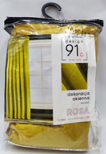 Vorhang Samt 140x270 cm Velvet Kräuselband Elegant Glatt Farbe Senf weich 1 St