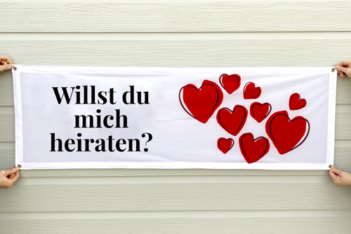 Fahne heiratsantrag banner - heiratsantrag,