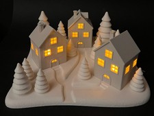 Weihnachtsdorf Deko Set –