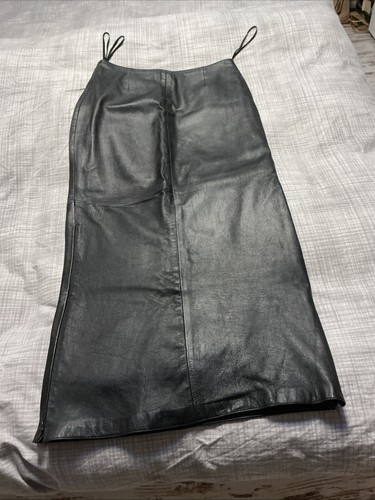 Damen echtlederrock schwarz - damen,