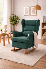 Schaukelstuhl Ohrensessel Samt