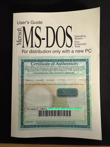 Dos user guide - ms-dos,