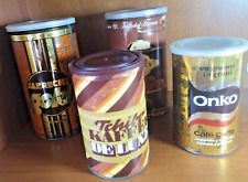 Konvolut Kaffeedosen 70er/80er Tchibo Onko Albrecht Bremen Retro Vintage Blech