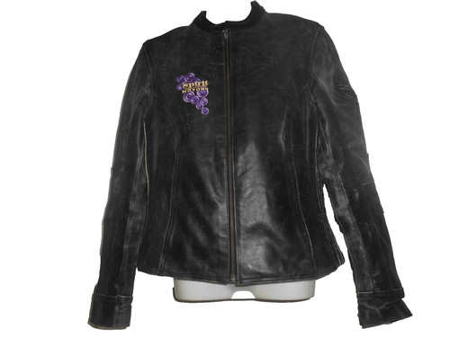 Damen biker lederjacke - damen, biker-lederjacke