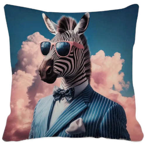 Dekokissen mit füllung zebra - füllung,