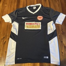 Eintracht Frankfurt Trikot Nike Gr L Matchworn #4 Häuser signiert Trainingsshirt
