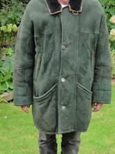 Lammfellmantel, Pelzvelour von Lodenfrey, Herrenmantel  Gr 50