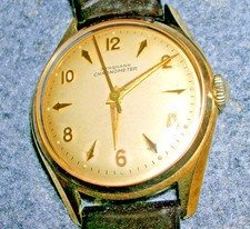 JUNGHANS CHRONOMETER  Cal 82/1  20 Mikron vergoldet Schraubboden 1956 fertig