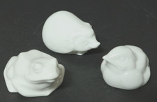 3 kleine Hutschenreuther Figuren Vogel Frosch Igel Figur Vögel Porzellanfigur