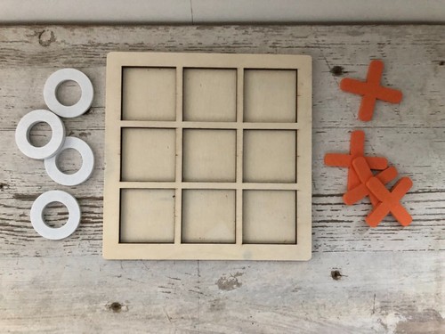 Holzspiel tic tac toe brett - holzspiel,