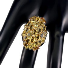 Silber Ring Citrin echt