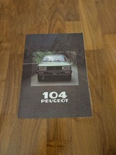 Peugeot 104 Prospekt 1980