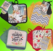 2er Set Topflappen Topfhandschuh Topfhalter Backofen Handschuh Topflappenset