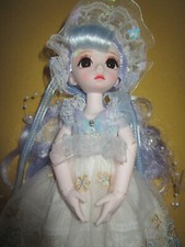 BJD (BALL JOINTED DOLL) MODEPUPPE MIT GLASAUGEN BEWEGLICHE GELENKE NEUWERTIG