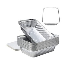 Takeaway Lebensmittel Aluminiumfolie Behälter mit Deckel Catering Nr. 6a ca. 660gm