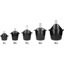 Weinballon mit Korb Glasballon