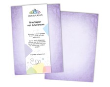 Briefpapier lila Briefbogen