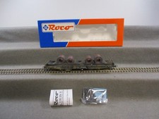 Roco AC Spur H0 46553 Güterwagen Schwerlastwagen mit Coils der DB gealtert OVP