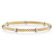 4mm Himbeer-Armband mit Rollo