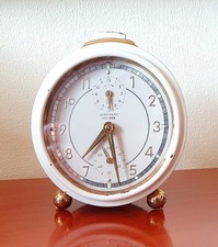 Junghans Wecker, TRI - VOX, Uhr mechanisch, Emaille, kultig, Vintage, 